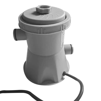Фильтрующий насос Электрический воздушный насос емкостью 300 галлонов со шлангом, фильтрующий элемент для плавательного бассейна, Штепсельная вилка Великобритании