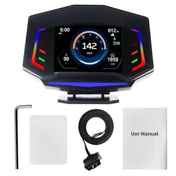 Цифровой Спидометр Для Автомобиля Универсальный Головной дисплей Цифровой Автомобильный HUD Головной Дисплей Двухрежимный OBD2 /GPS Проектор Лобового стекла